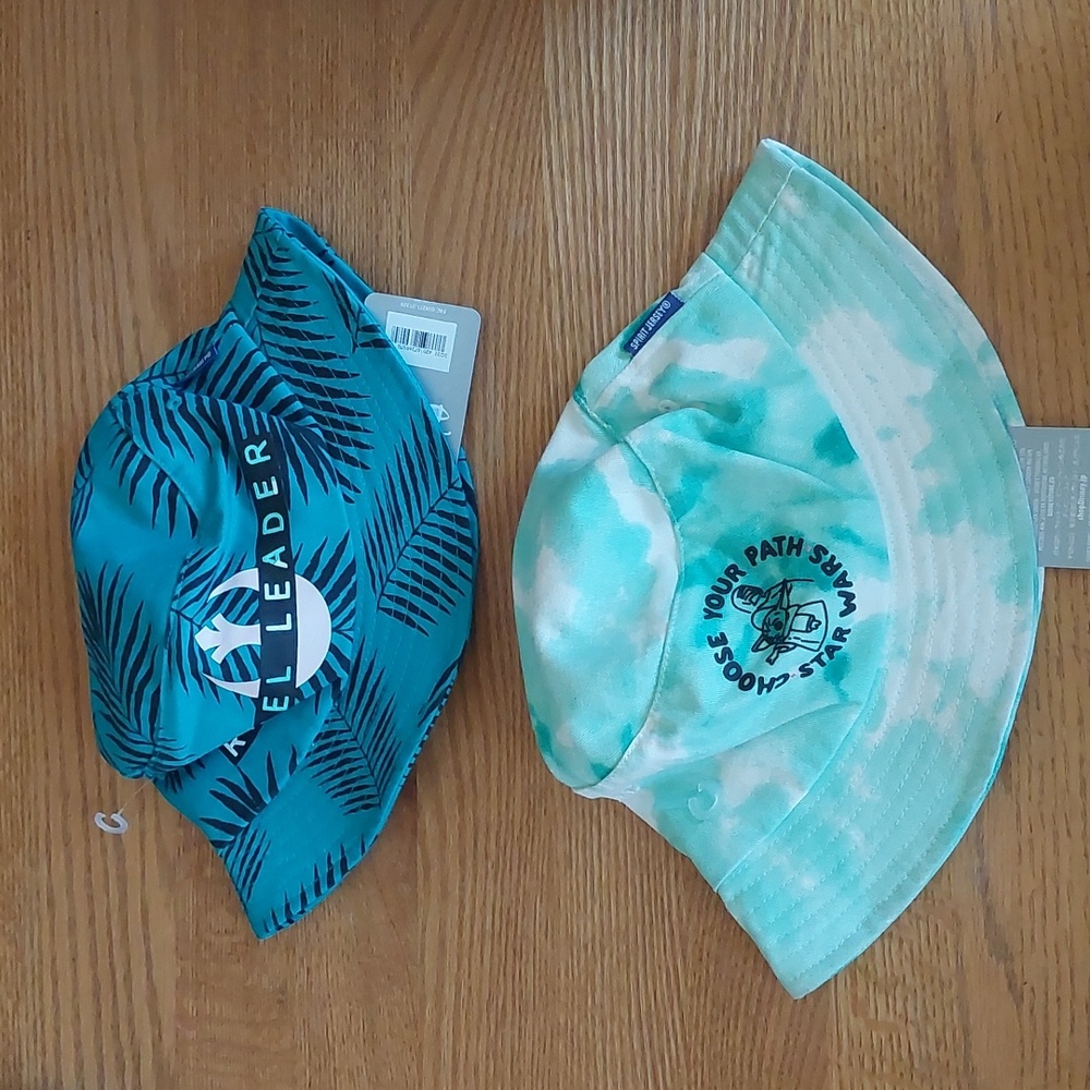 Disney Star Wars Bucket Adult Spirit Jersey New 2 Hat Bundle Tie Dye Floral